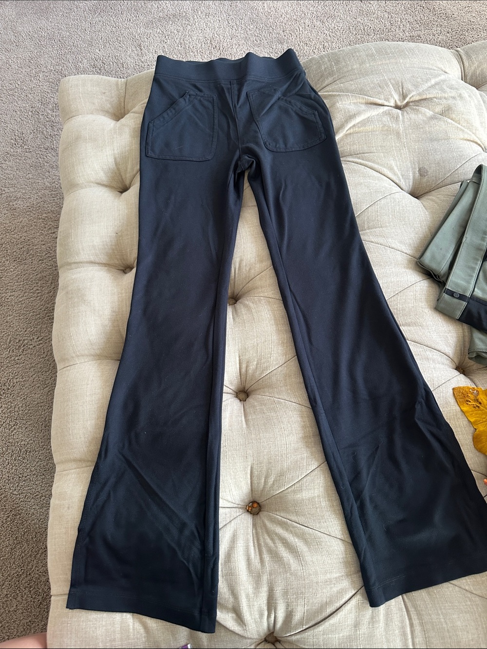 Maeve Black Wide-Leg Pull-On Pocket Pants
